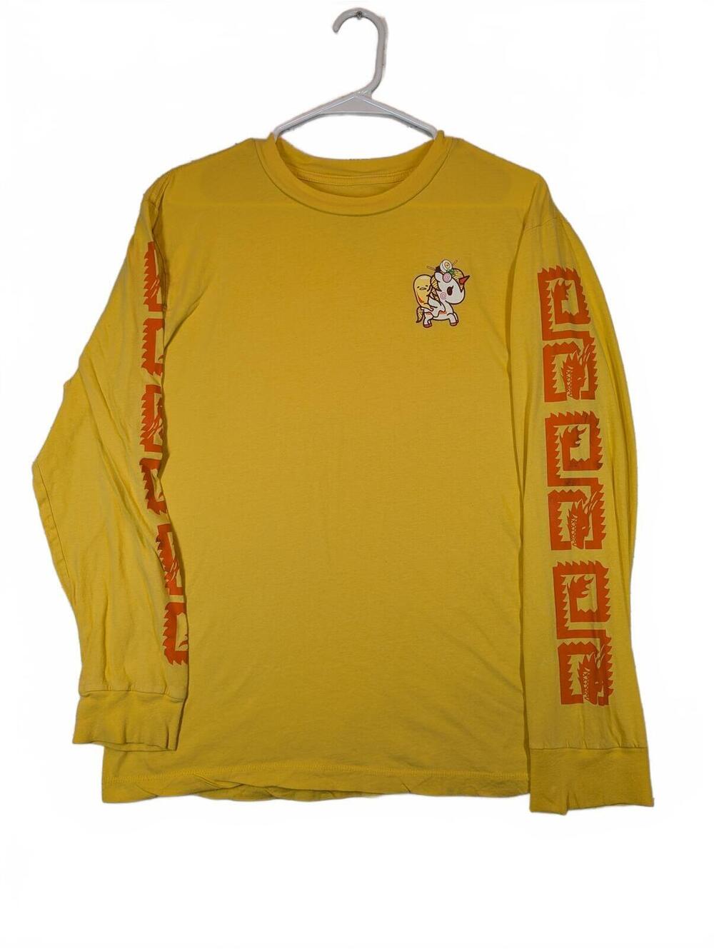 Tokidoki Gudetama Sanrio Donutella Graphic Long Sleeve T-Shirt Mens Size Large